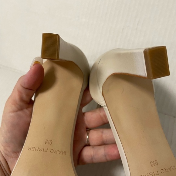 Marc Fisher bow heels beige women size 9m - Picture 11 of 12